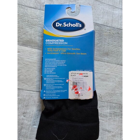 Dr. Scholls Mens Graduated Compression Socks Over The Calf Size M 7-12 Imperfect - Picture 2 of 2